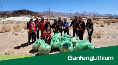 Ganfeng organized a voluntary waste collection event